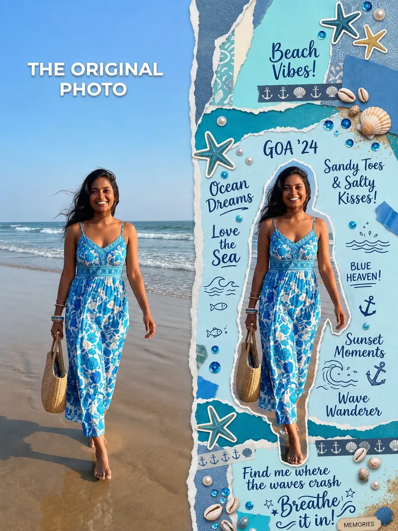 Travel aesthetic style example created with The Aesthetic Creator Kit