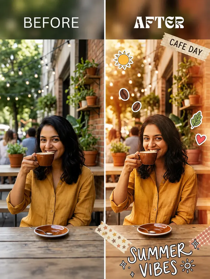 Food aesthetic style example created with The Aesthetic Creator Kit